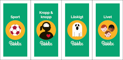 Diverse bibblix-etiketter