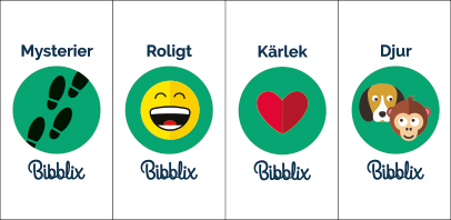 Diverse bibblix-etiketter